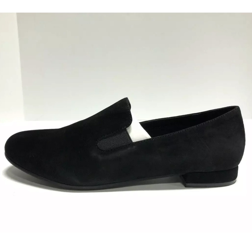 David Tate Women’s Lina, Black Suede Slip-On Loafers, Size 8 M